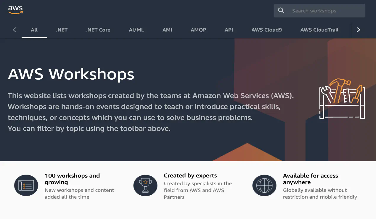 100 Days of AWS Workshops