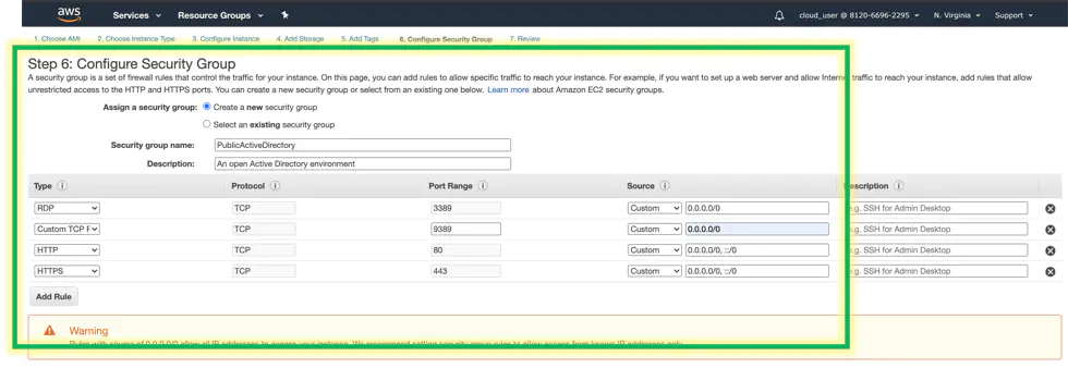 build an aws active directory lab