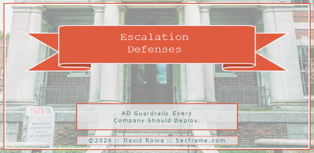 Escalation Defenses AD guardrails every company should deploy